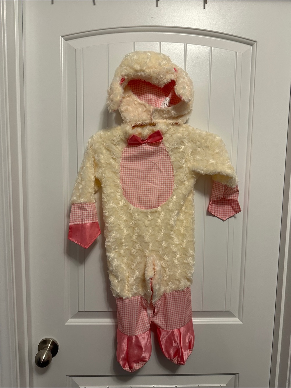 Rubie's Cream and Pink Lamb Plush Hooded Costume